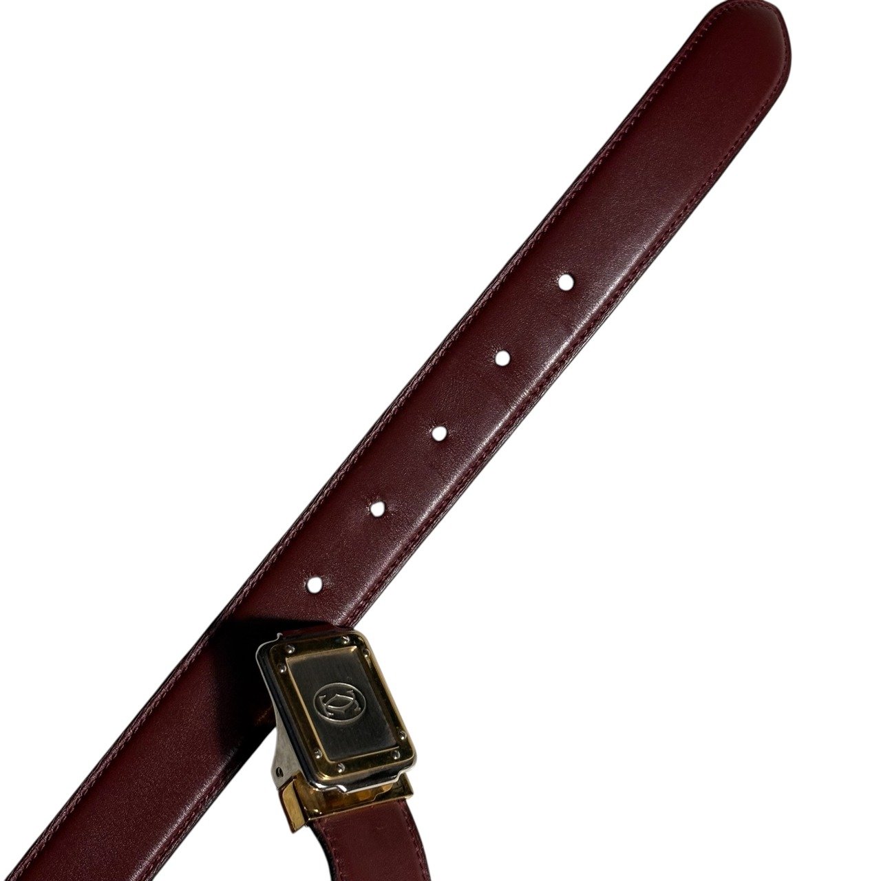 vintage CARTIER “santos” leather belt