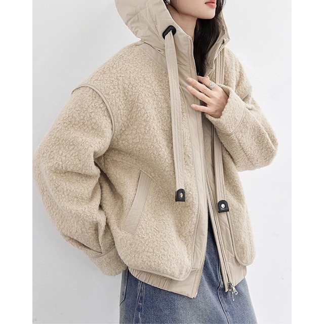 パッチポケット ボアジャケット　◆２col　YH9795