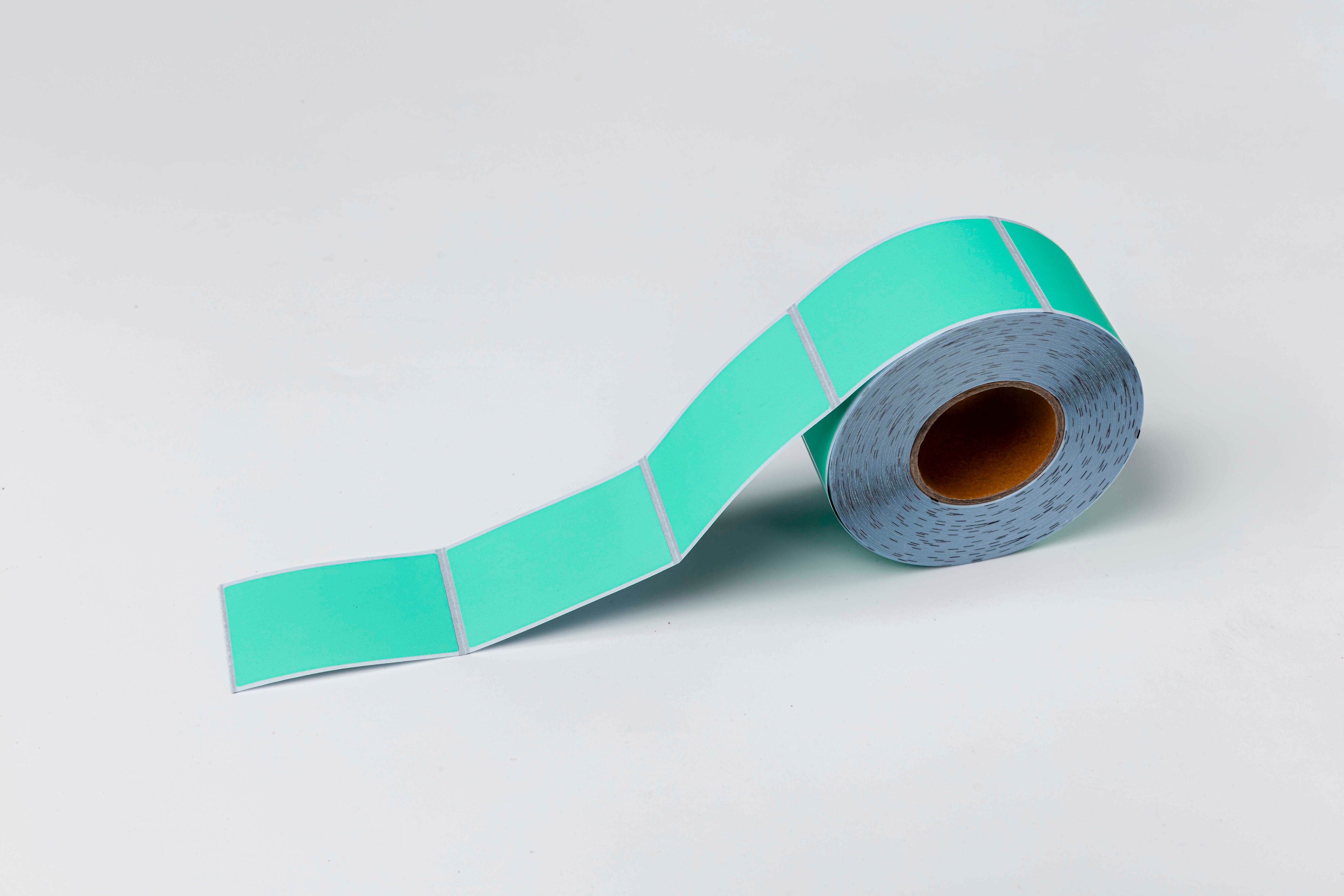 シール四角4cm×6cm(ミント)