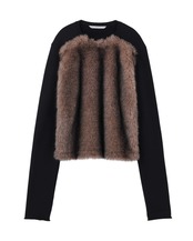 JOHN LAWRENCE SULLIVAN / SWEAT PULLOVER WITH FUR