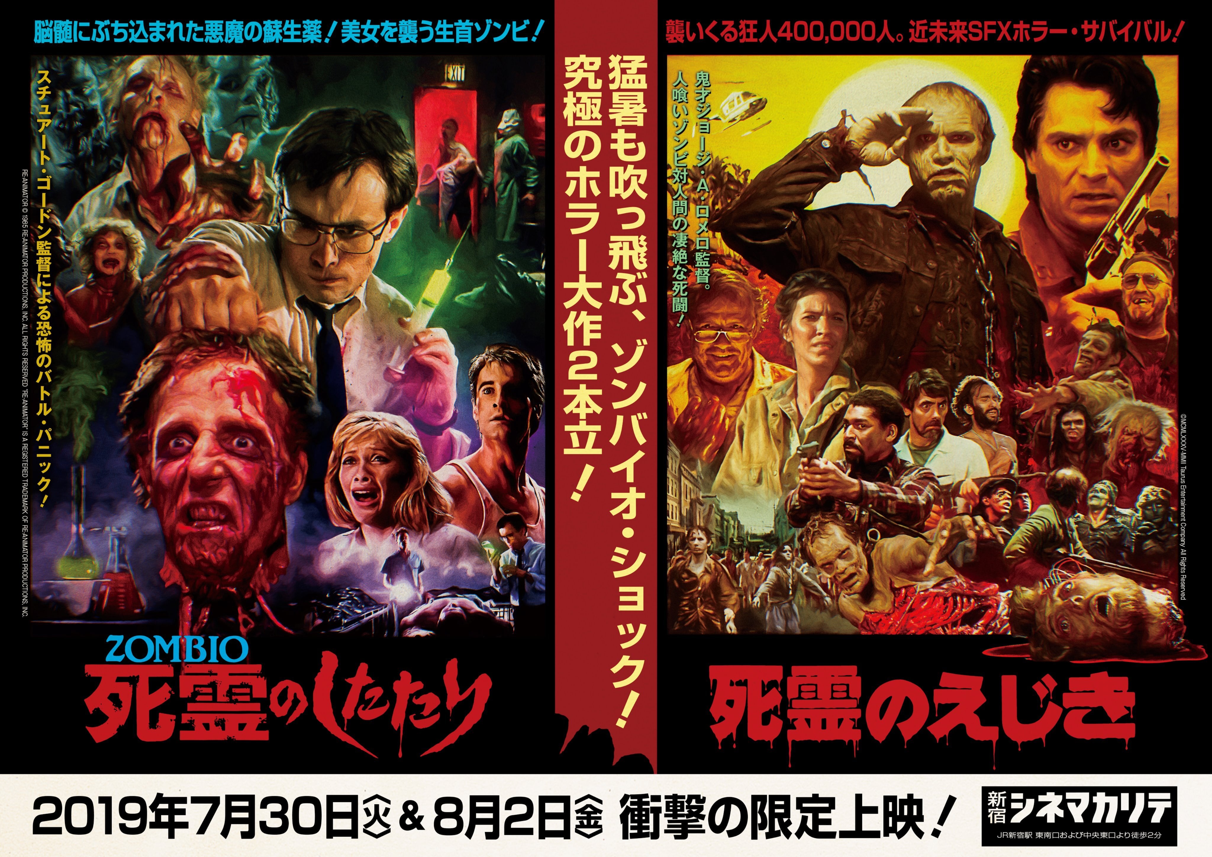 死霊のえじき 死霊のしたたり 2タイトルb2ポスター Sui En