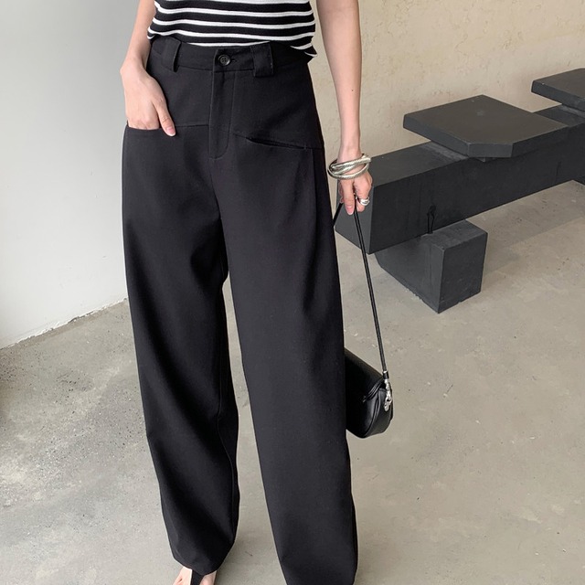 High waist wide leg pants A995