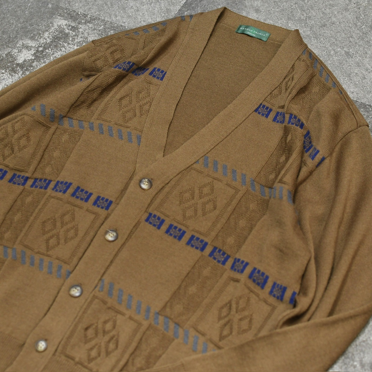 design acryl cardigan brown