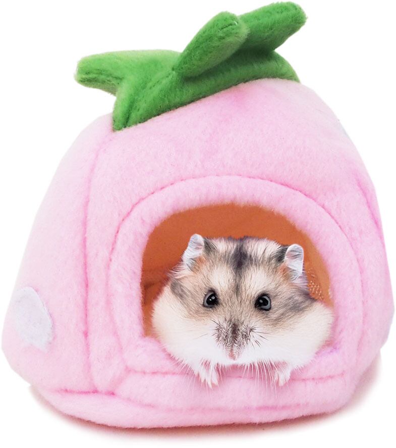【小動物】ミニいちごハウス レッド/ピンク