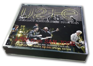 NEW  U 2 iNNOCENCE + eXPERIENCE 2015 : LIVE from SAN JOSE   4CDR  Free Shipping
