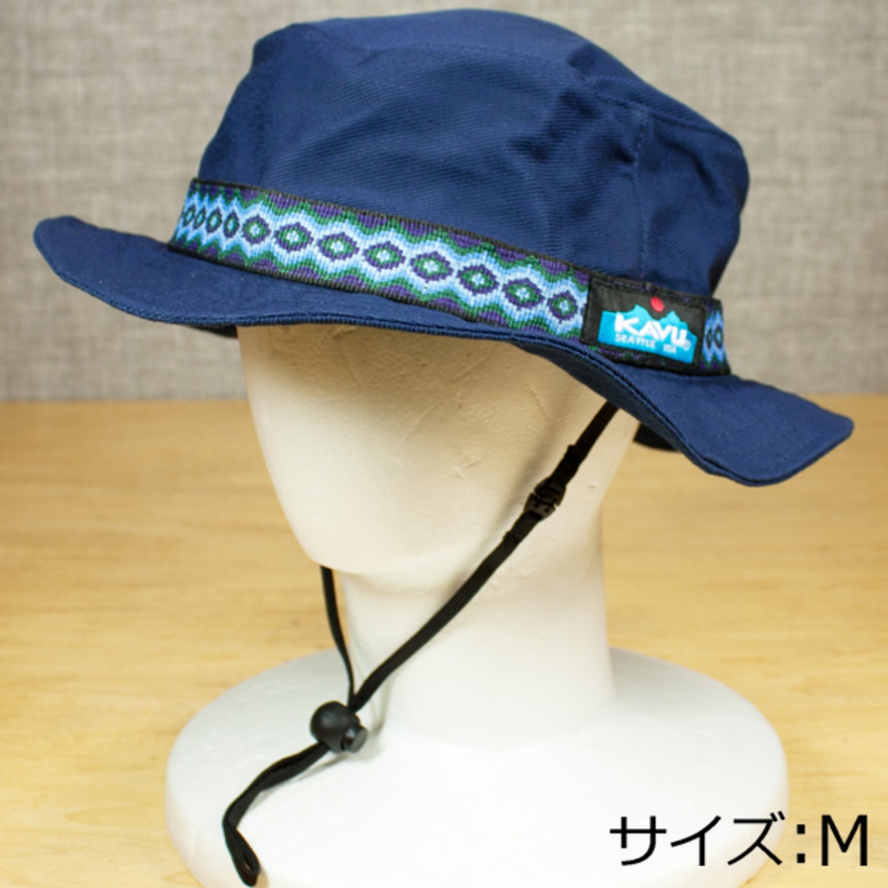 ［KAVU］キッズストラップバケットハット｜Prussian Blue