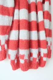 Red icemint mohair sweater
