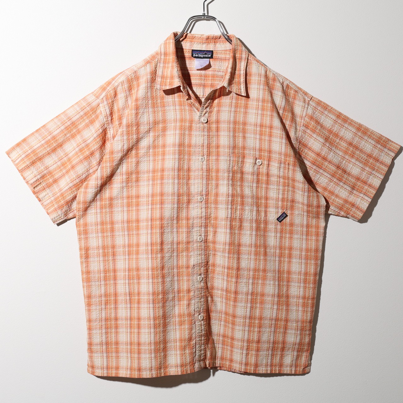 美品 L 05年 Puckerware Shirt Patagonia パッカーウェアシャツ パタゴニア  シアサッカー