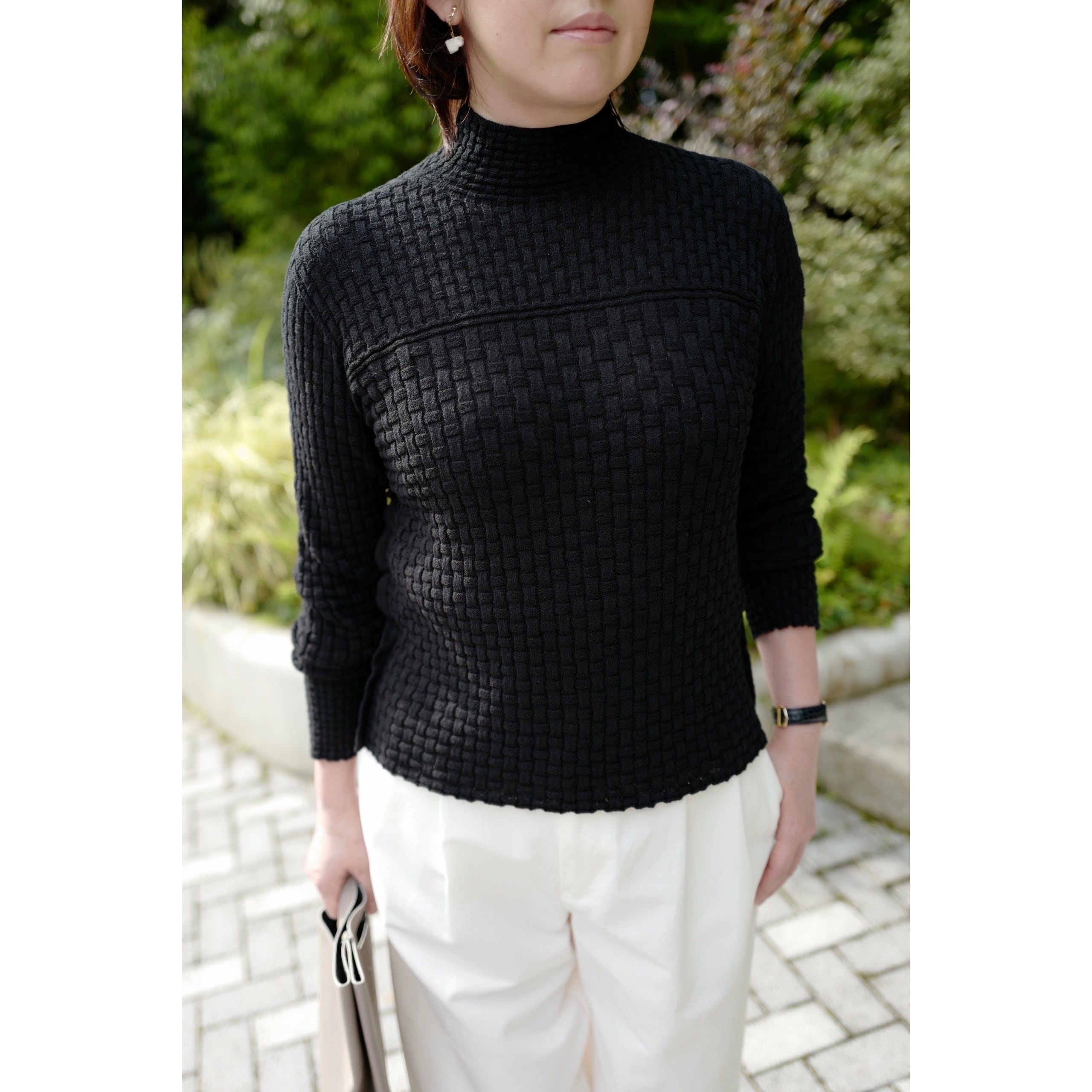 【再入荷】ONICA │ Cotton-boucle Basket Top pullover (3colors)