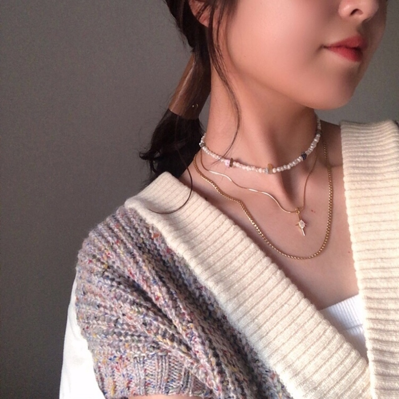 Curb Chain Necklace – 3 Lengths［GSN010］