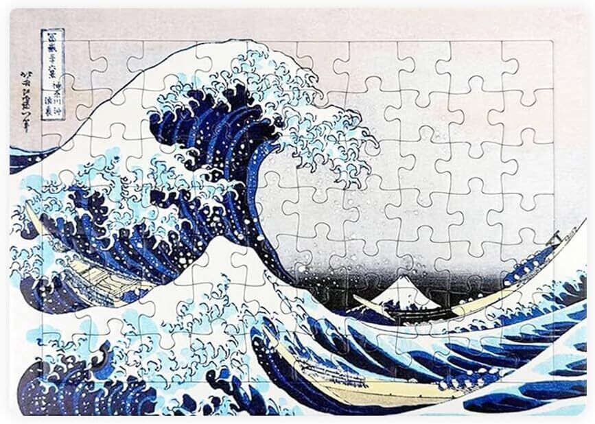 ジグソーパズル 葛飾北斎 神奈川沖浪裏 A4サイズ 104ピース | NSPR SHOP