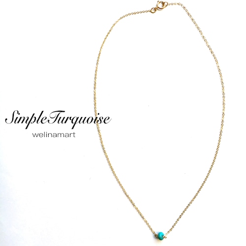 simple turquoise necklace