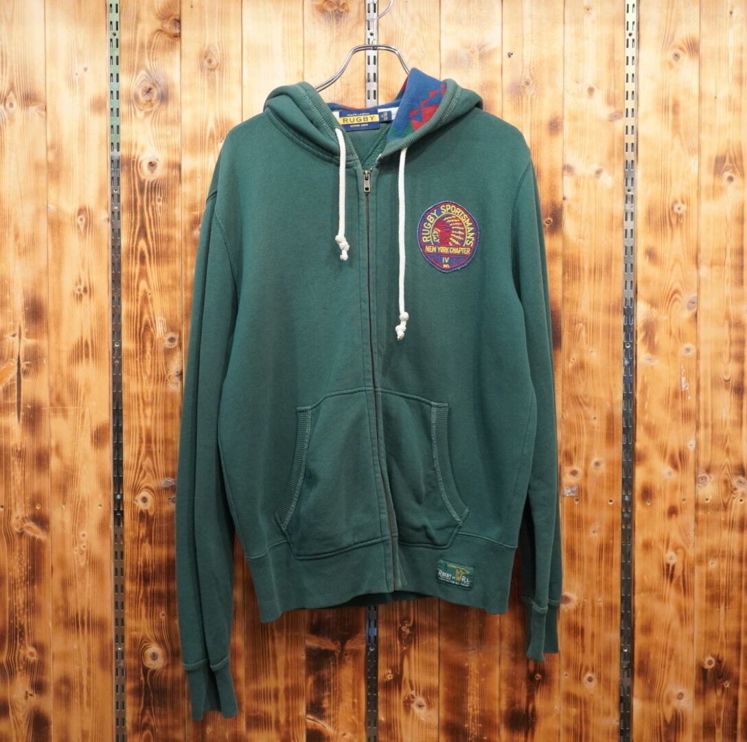 rugby ralphlauren ジップパーカー スウェット M/ラグビー ラルフ