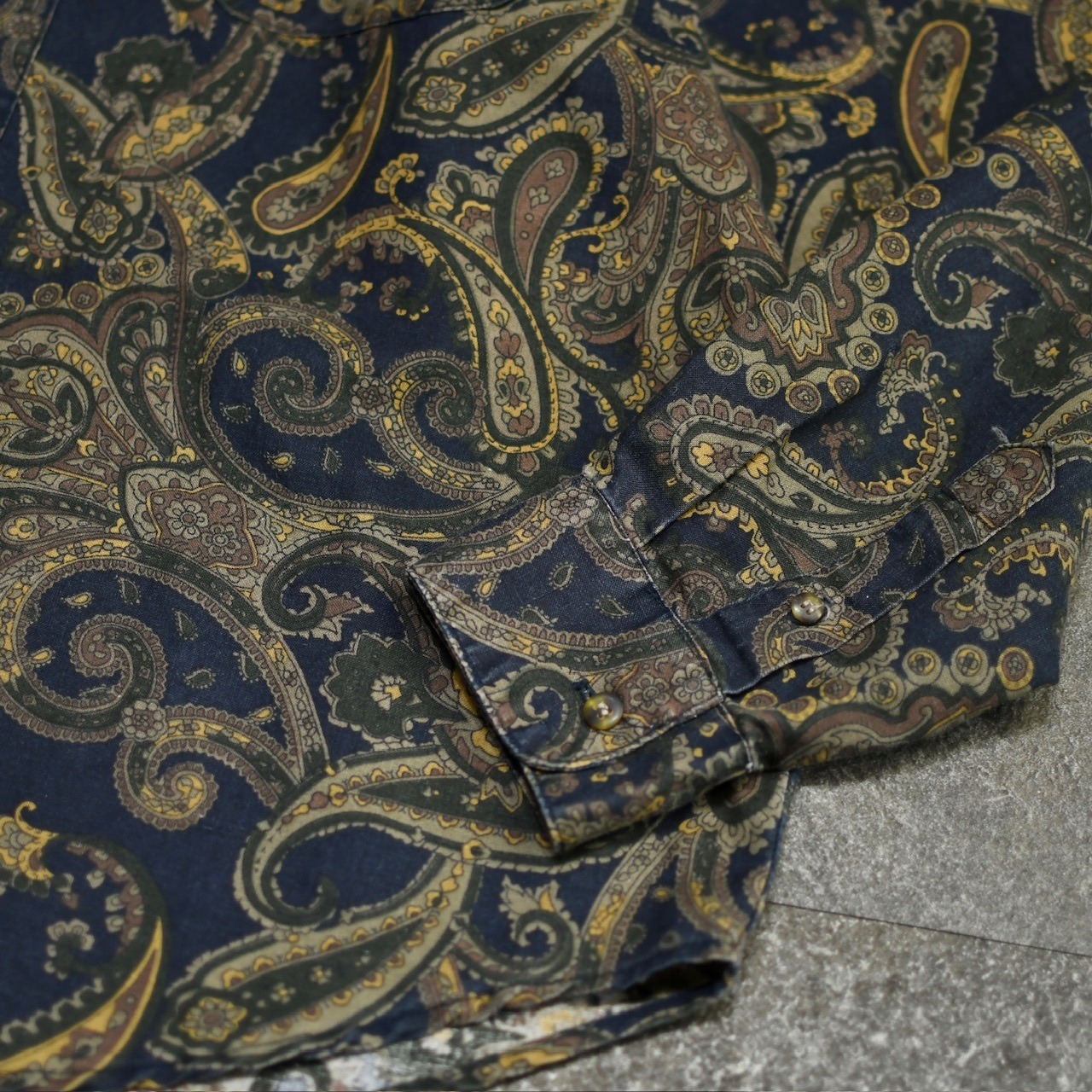 paisley pattern linen shirt