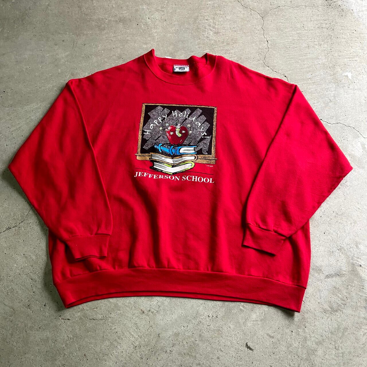 ビッグサイズ USA製 90年代 LEE リー アニマルプリント スウェット