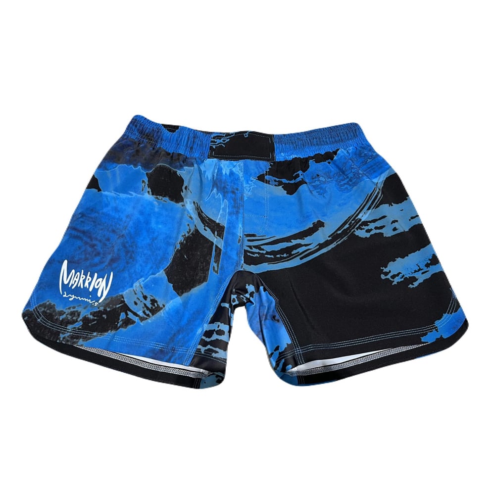 MARRION APPAREL LEGACY LOGO FIGHT PANTS (Black×White) | MARRION