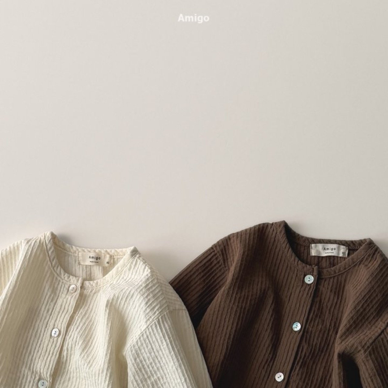Amigo 26/SS ラウンドショーリングシャツ