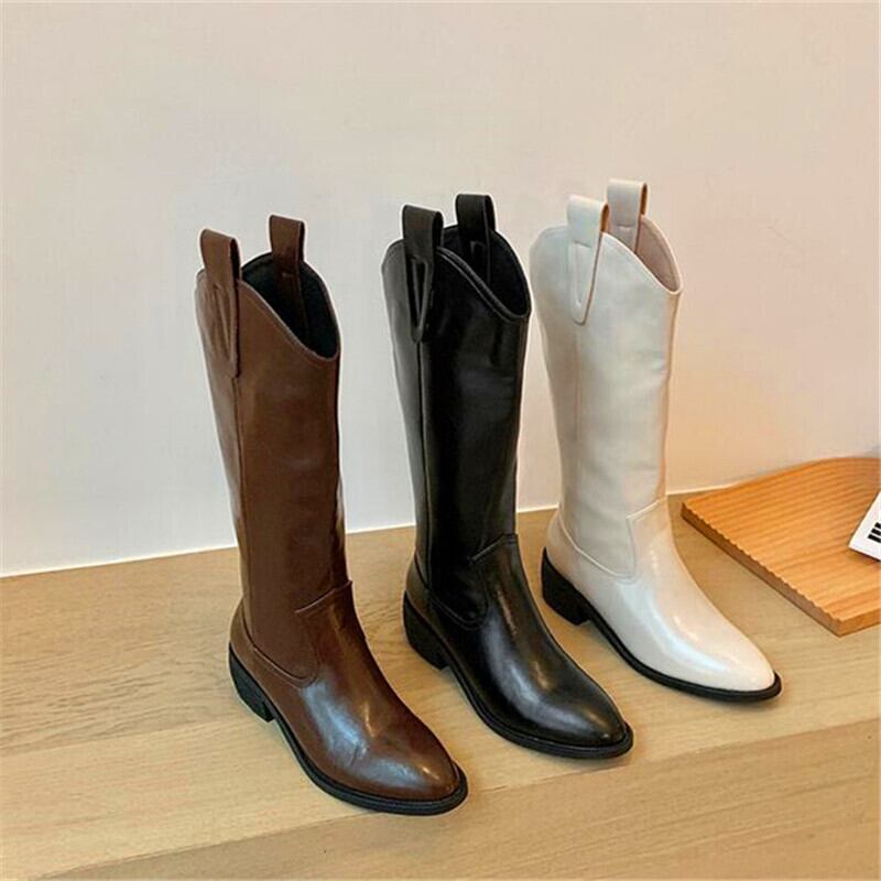 【新作】【送料無料】 女性の丸いつま先のブーツ黒と白の茶色のファッションブーツ女性の冬のプラットフォームブーツ ホワイト ブラック 靴 シューズ ウィンター 冬物 ラウンドトー 10b369356355802