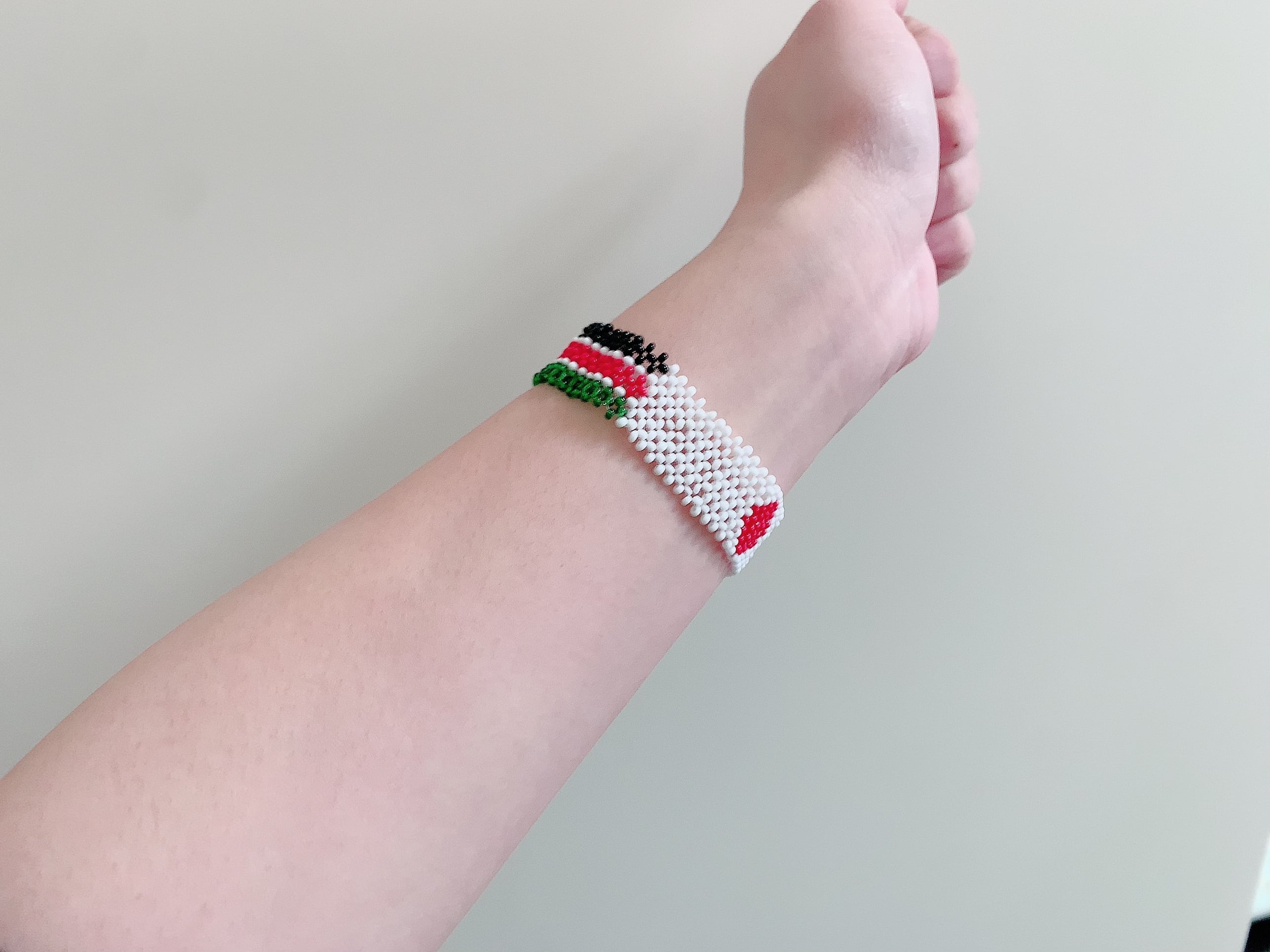 ケニア 日本 フラッグ 国旗 ビーズブレスレット | Duka Ruka