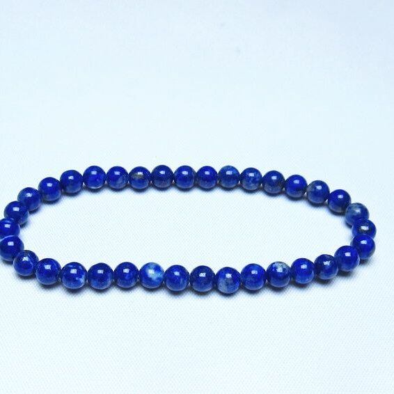 ラピスラズリ ブレスレット 5mm 一点物 メール便可 [M便 1/10] 111-48277