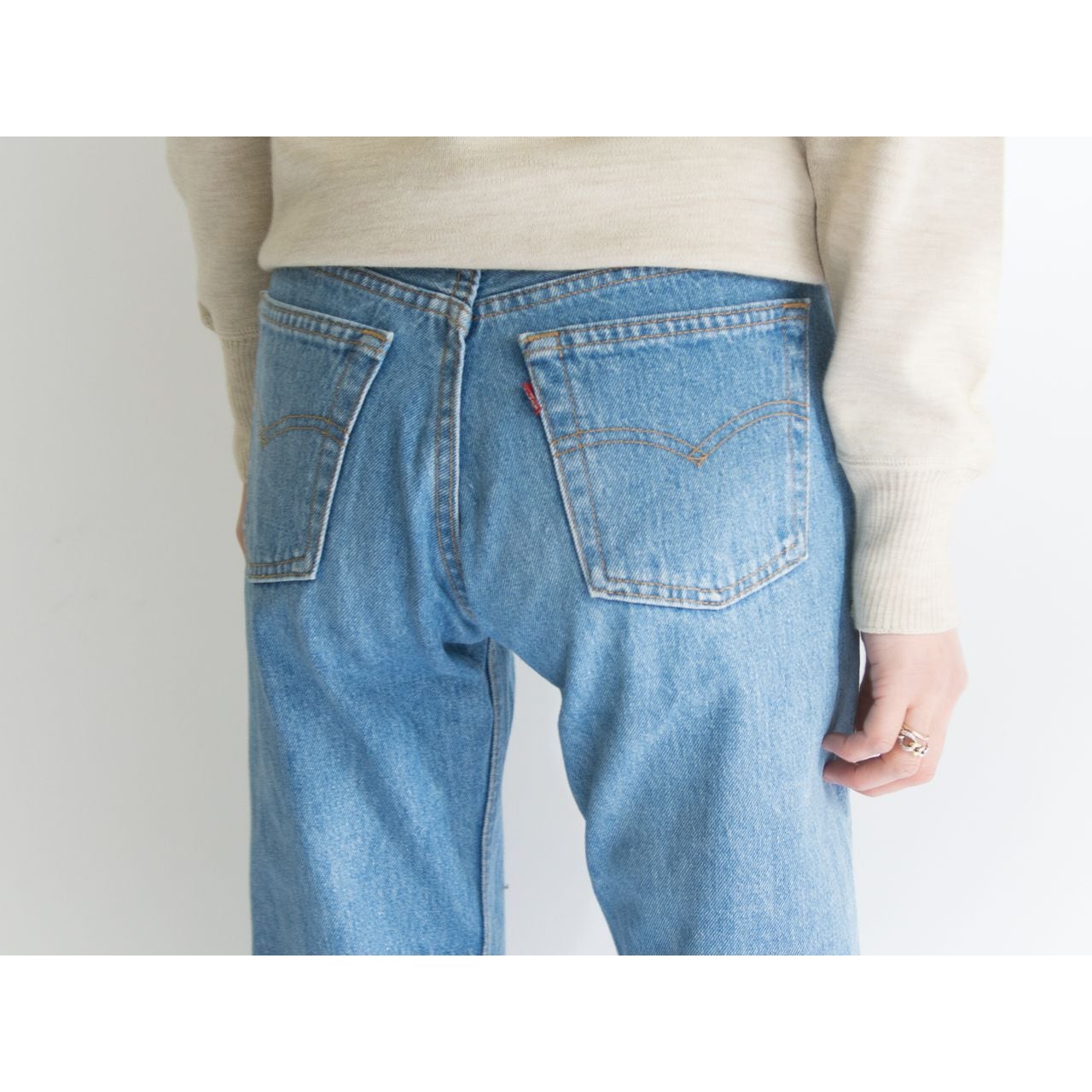 【LEVI'S 501】Made in U.S.A. 90's straight denim W28 L34（リーバイス アメリカ製ストレートデニム ジーンズ）2b-3