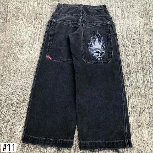 JNCO ジーンズ Y2K ヒップホップレトロ刺繍だぶだぶのジーンズ JNCO ジーンズ Y2K ヒップホップレトロ刺繍だぶだぶのジーンズ