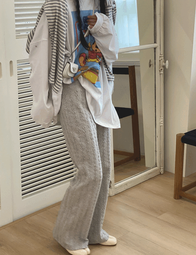 【新作5％OFF・3日間】Netty Boots-cut Pants_3colors