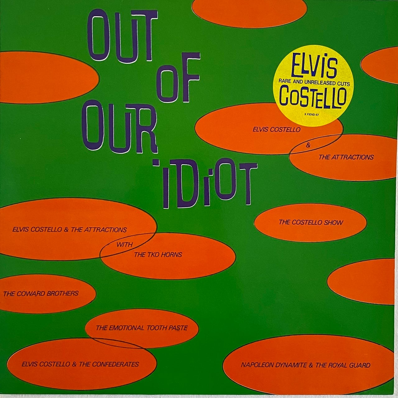 エルヴィス・コステロ　レコード LP】Various Artists（Elvis Costello）– Out Of Our Idiot | マメシバ