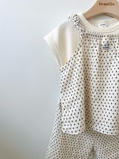 【取寄/韓国直送】Ko and Ko 26/SM オーガニックベンディングトップ(ドット)|夏服|韓国子供服