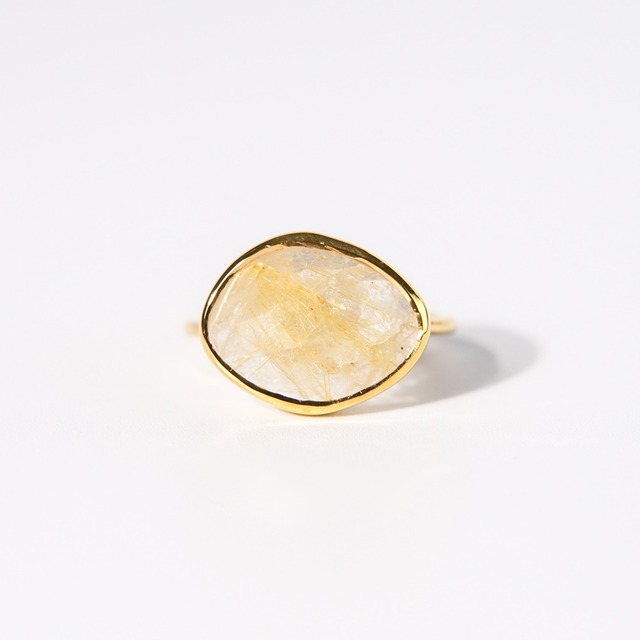 【11号-B】ルチルクォーツ リング
