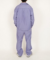 【#Re:room】SEERSUCKER STRIPE BIG SHIRTS［RES111］