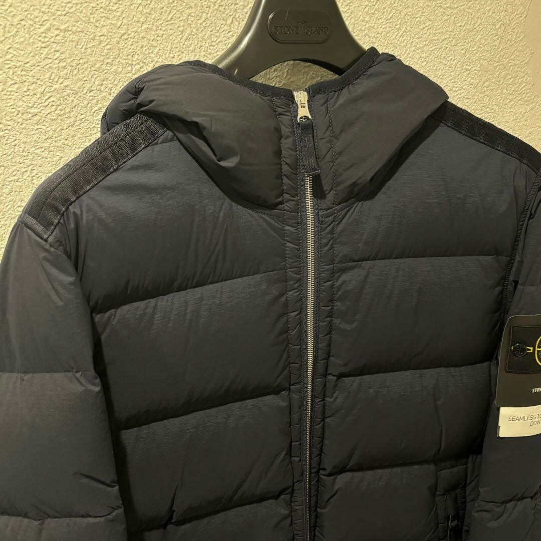 美品 アンバランス STONE ISLAND ダウン ベスト ライト ガーメントダイ