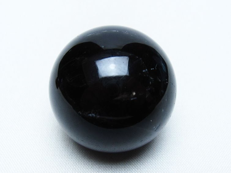 黒水晶 丸玉 34mm モリオン スフィア 置物 一点物 141-8225 | 天然石