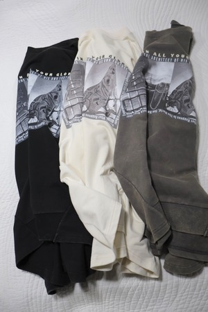 NEW！MINI裏毛ビンテージ加工AラインインクジェットPRT【12606-546-10】2026AW