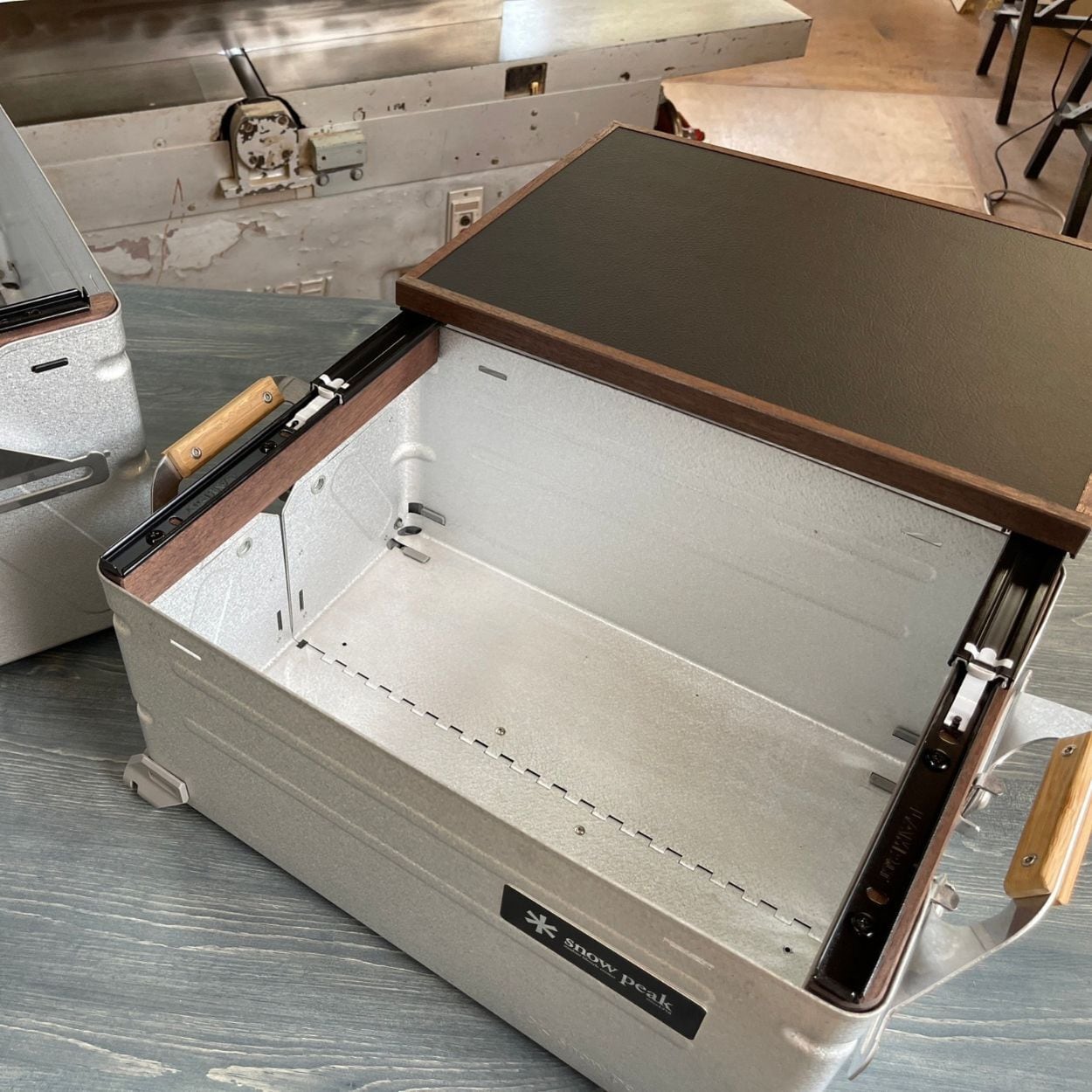 シェルフコンテナ50タイプ専用 スライド式天板 送料無料】スノーピーク シェルフコンテナ50タイプ専用カスタム