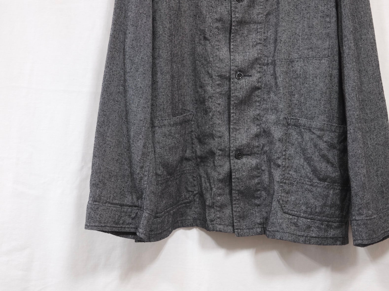 ULTERIOR”L/S TWILLL WORK JACKET BLACK” | Lapel online store