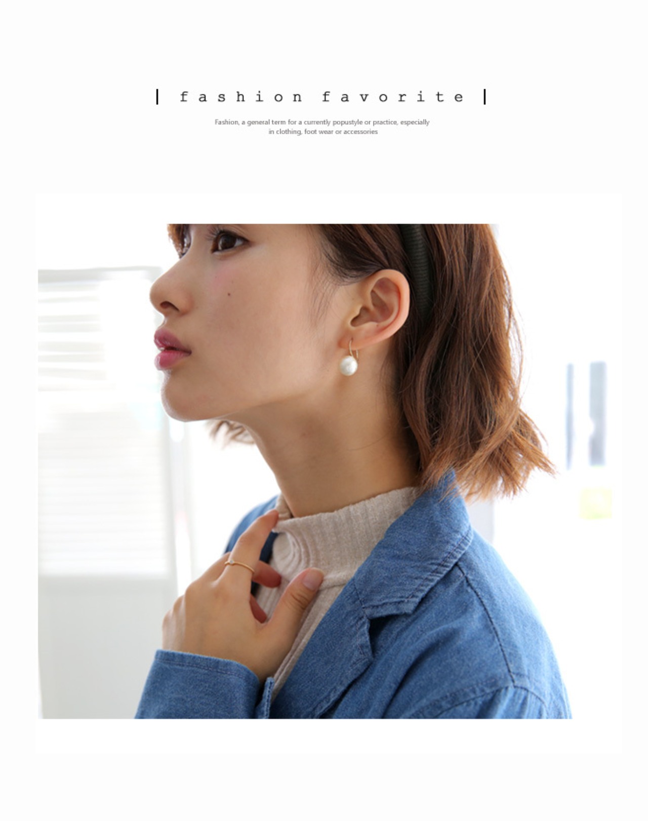 12mmコットンパールピアス/イヤリング - 7