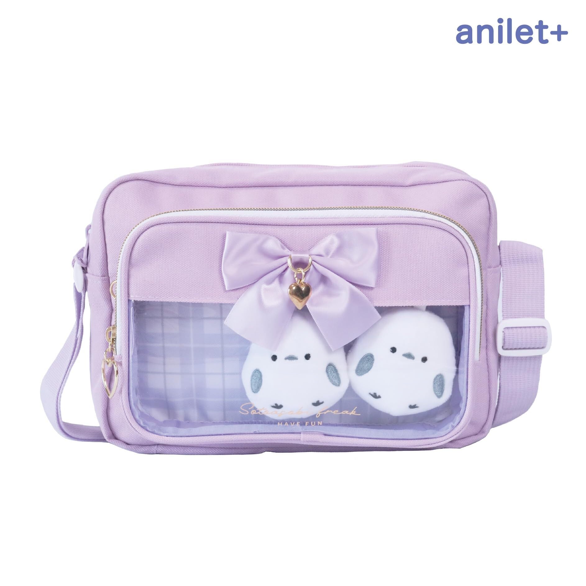 人気商品】[anilet+] シマエナガ ショルダーバッグ リボン 女の子