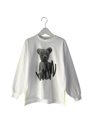 BEAR L/S TEE col.WHITE / F2