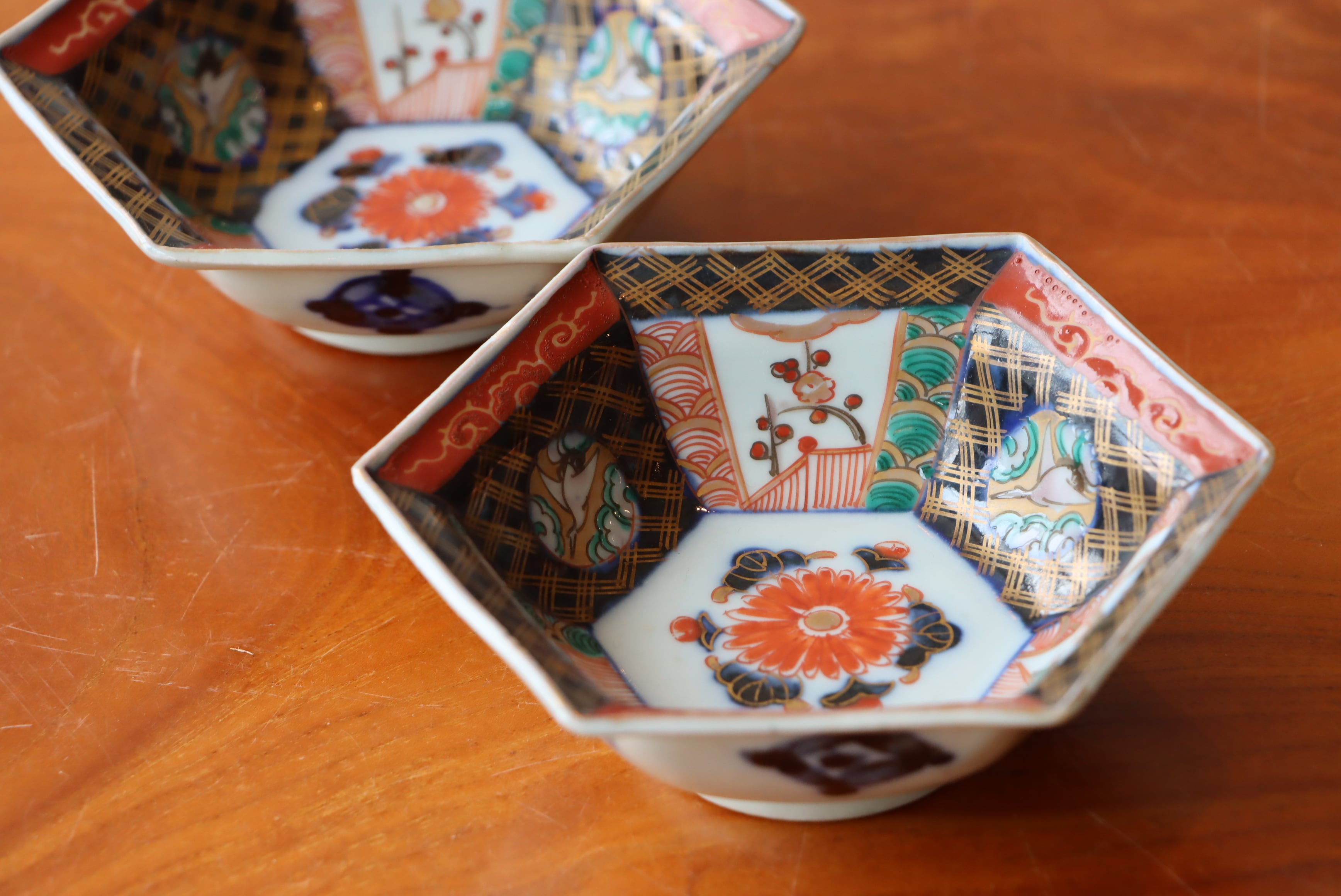 九谷焼 色絵千段飯碗(11.5cmサイズ) お茶碗 梅菊 青郊窯 | PAY ID