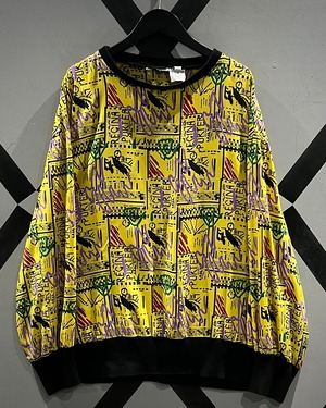 【X VINTAGE】90’s Vintage Typography Pattern L/S T-Shirt