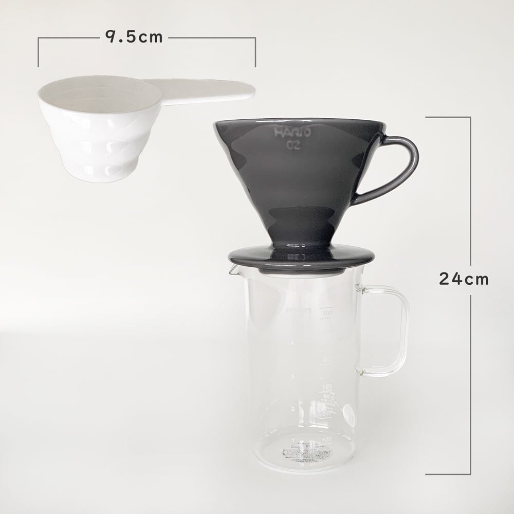 ビーカーサーバー＆ドリッパーセット BVD-3012-GR ハリオ V60