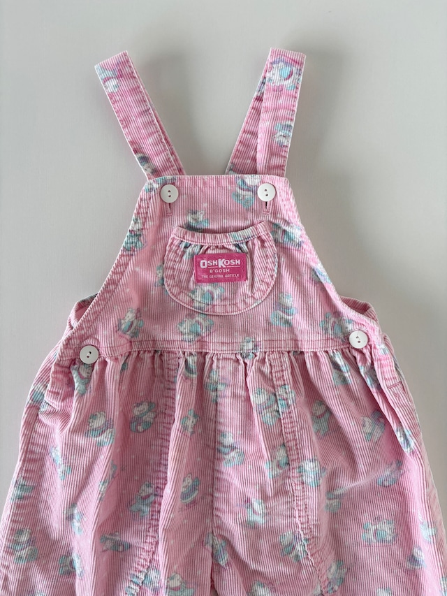 【3T相当・vintage】USA製 シロクマコーデュロイオーバーオール