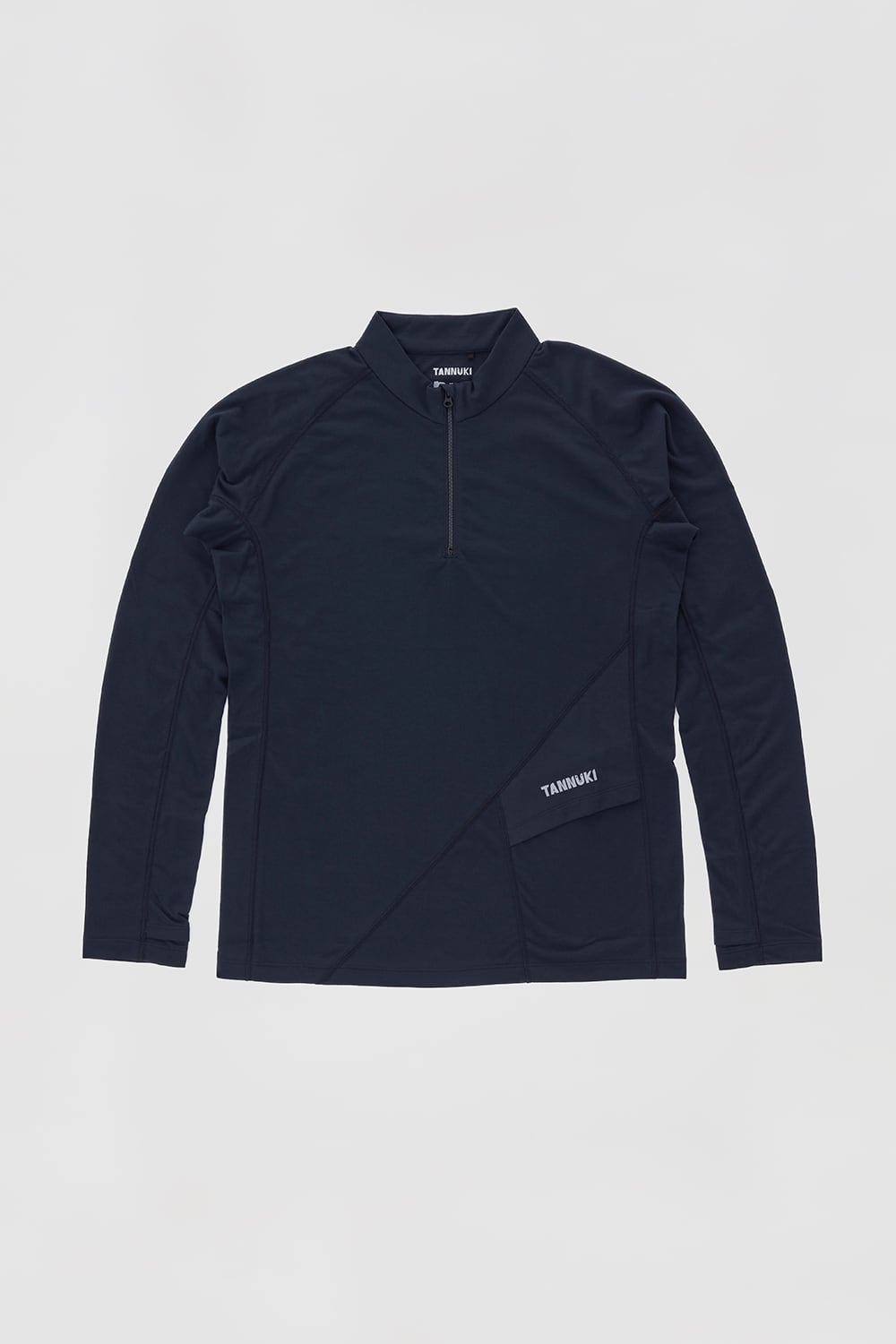 Sato LS Half Zip: Color Navy | TANNUKI Running Wear Shop