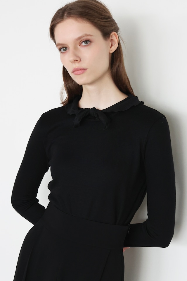 2WAY WOOL RIBBON BLACK