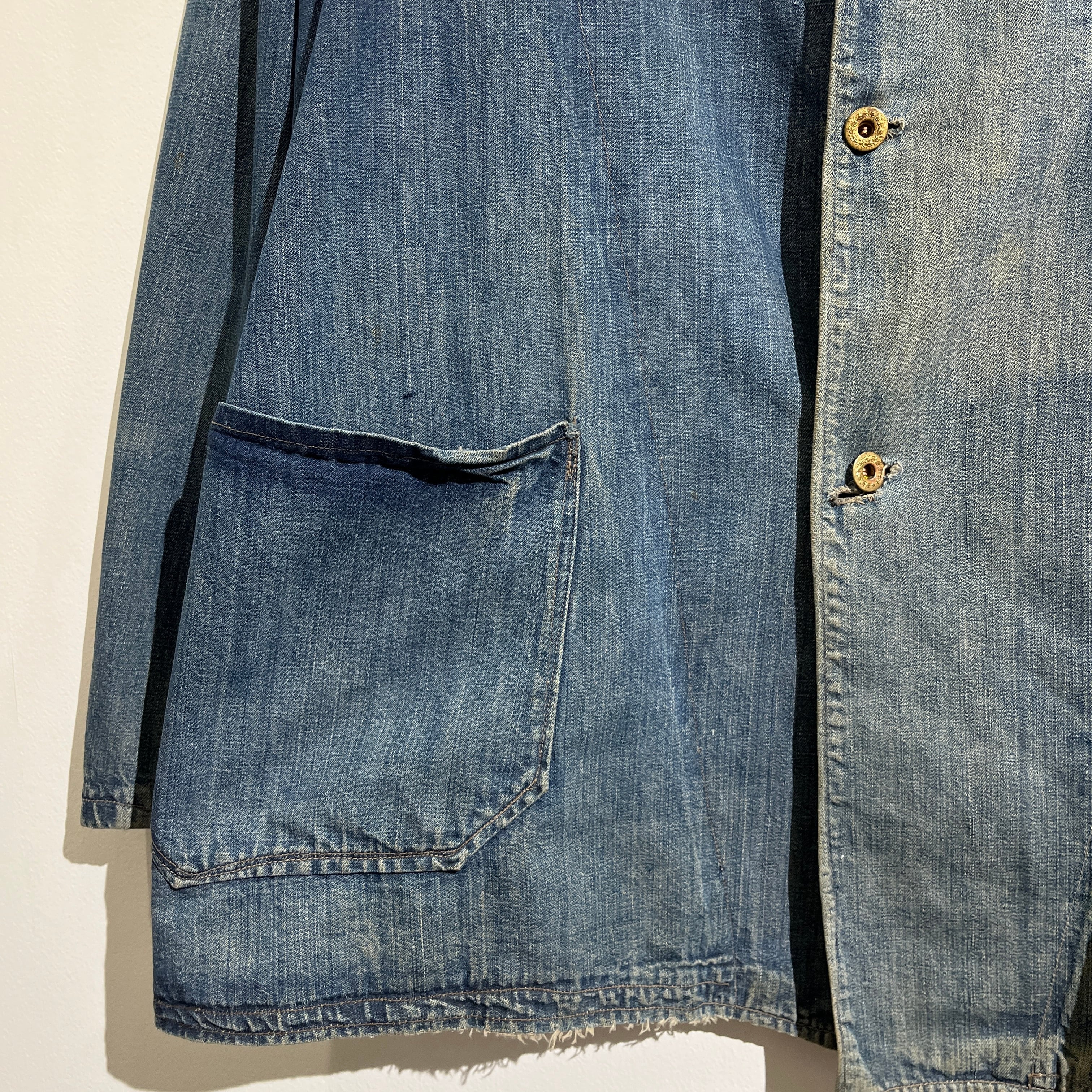 20s 3Pockets Denim Coverall 20年代 3ポケット デニム カバーオール