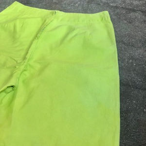 60's green short pants
