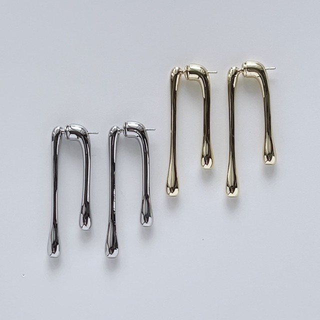 しずくピアス （針S925）