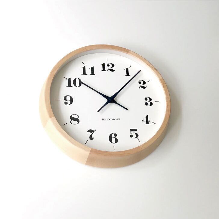KATOMOKU muku clock 12 H.メープル km-98HM | 加藤木工株式会社