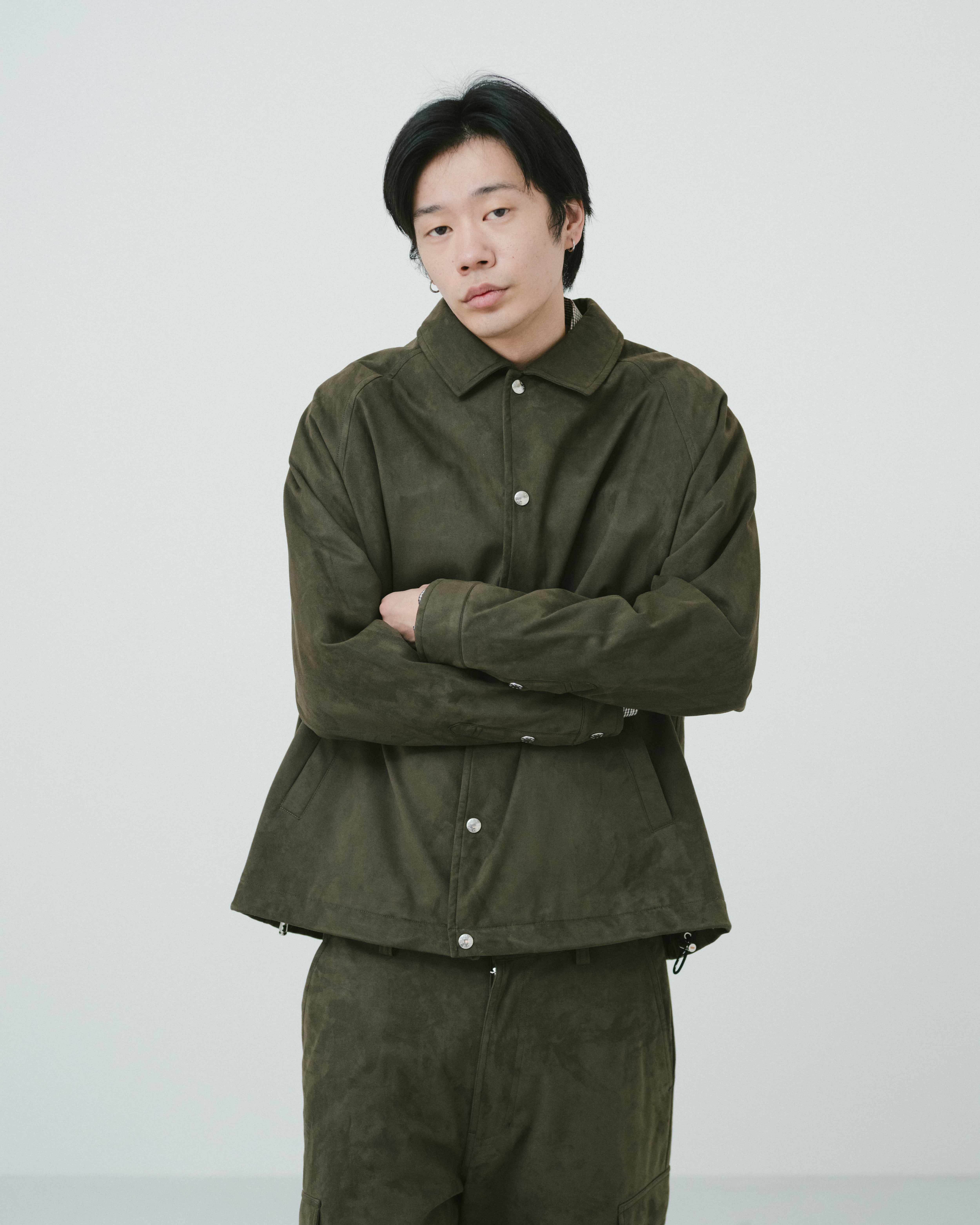 Suède coach jacket（KHAKI） | TTTMSW